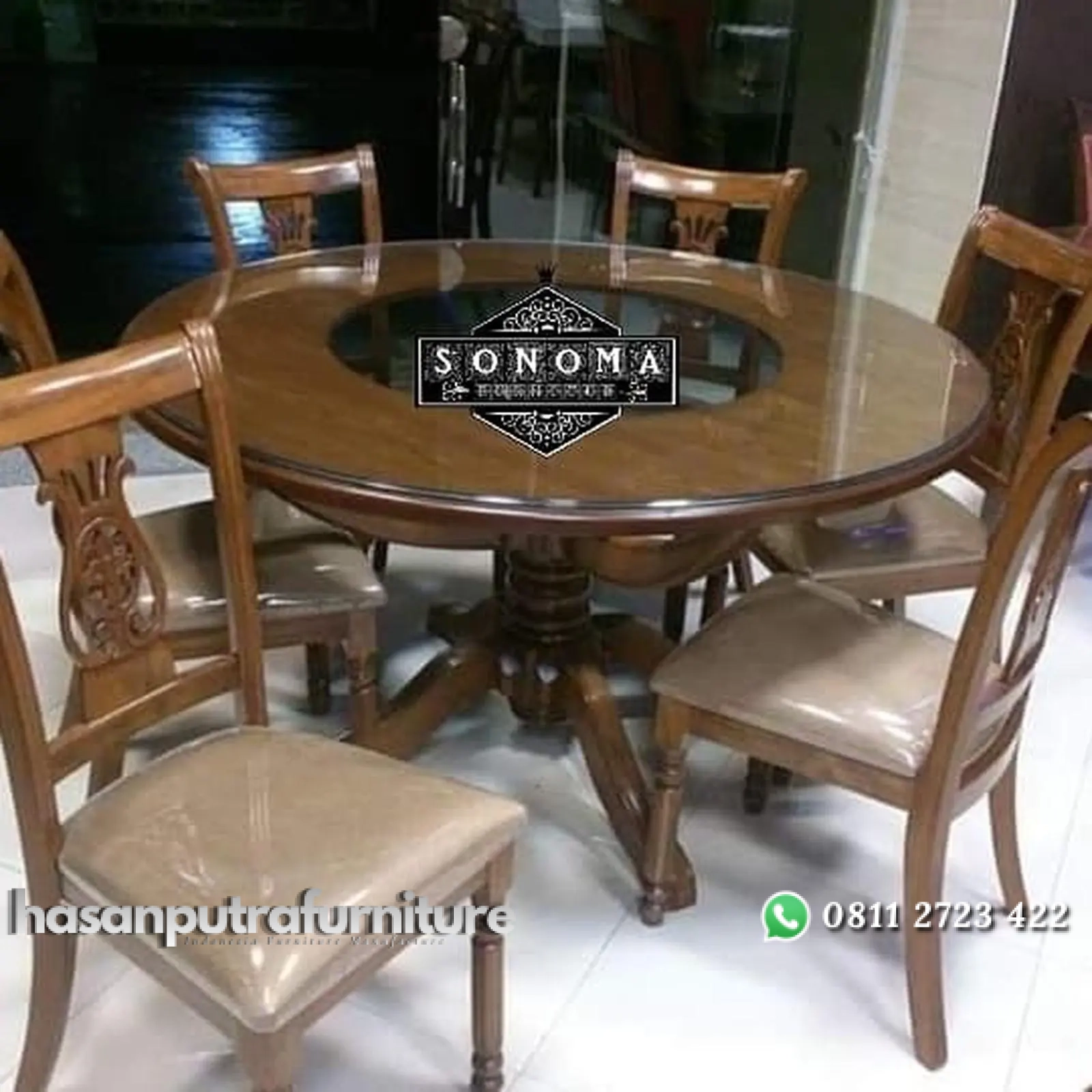 kursi dan meja makan jati bulat ( nakas, lemari jati, sofa tamu) Indonesia Furniture 1 kursi dan meja makan jati bulat ( nakas, lemari jati, sofa tamu) Indonesia Furniture