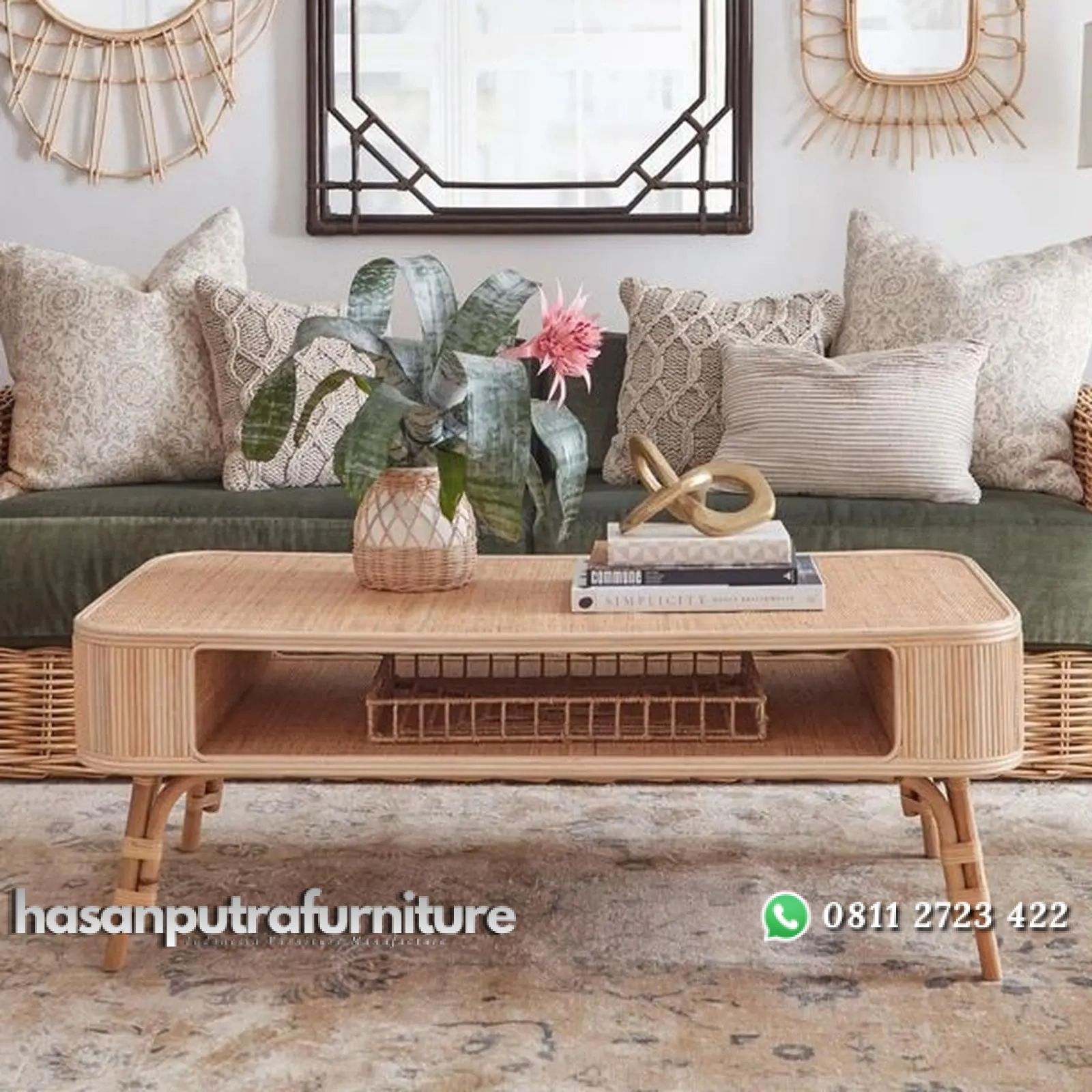 Meja tamu rotan alami modern meja sofa terbaru Indonesia Furniture 1 Meja tamu rotan alami modern meja sofa terbaru Indonesia Furniture