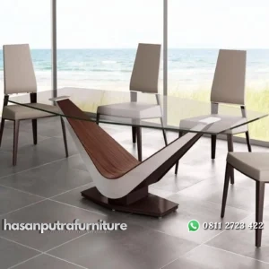 meja makan / dinning table V take wood minimalis modern Indonesia Furniture