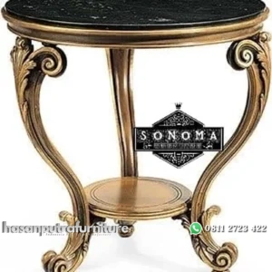 meja teras ukir gold antik top marmer nero ( kursi teras, meja ukir) Indonesia Furniture