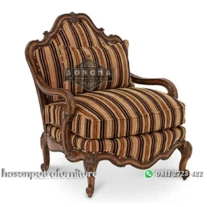 sofa single clasic (kursi minimalis, meja makan, almari jati, buffet) Indonesia Furniture