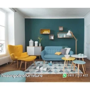 Kursi sofa retro set lengkap tambah meja Indonesia Furniture