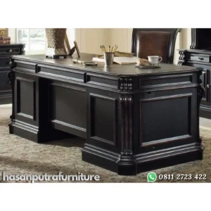 Meja kantor terbaru kayu jati terbaik meja kerja motif terbaru Indonesia Furniture