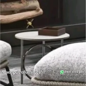 Meja kecil outdoor meja samping bundar Indonesia Furniture