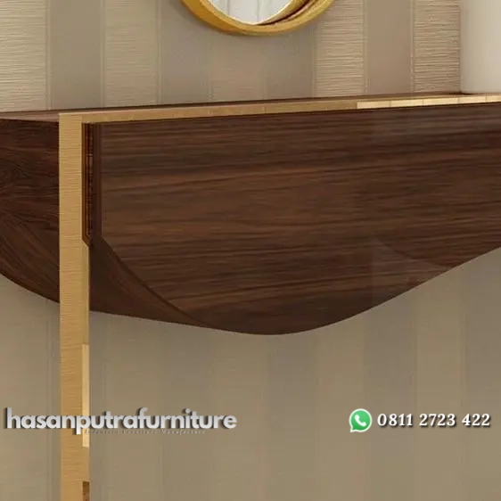 meja konsul / console table stainless mix take wood modern luxury Indonesia Furniture 3 meja konsul / console table stainless mix take wood modern luxury Indonesia Furniture - Gambar 3