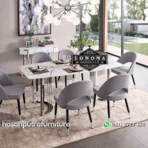 meja makan stainless glosy ( kursi stainless, furniture stainless) Indonesia Furniture