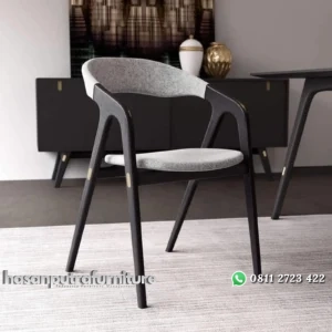 Kursi cafe lengan lengkung kayu jati kursi cafe modern Indonesia Furniture