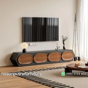 Meja tv elegan model terbaru bufet tv modern minimalis Indonesia Furniture