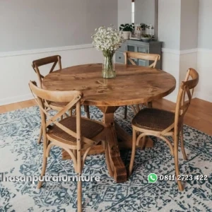 Kursi makan coboy kursi makan kayu jati klasik Indonesia Furniture