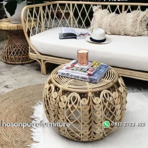 Meja rotan alami terbaru meja coffe terlaris Indonesia Furniture