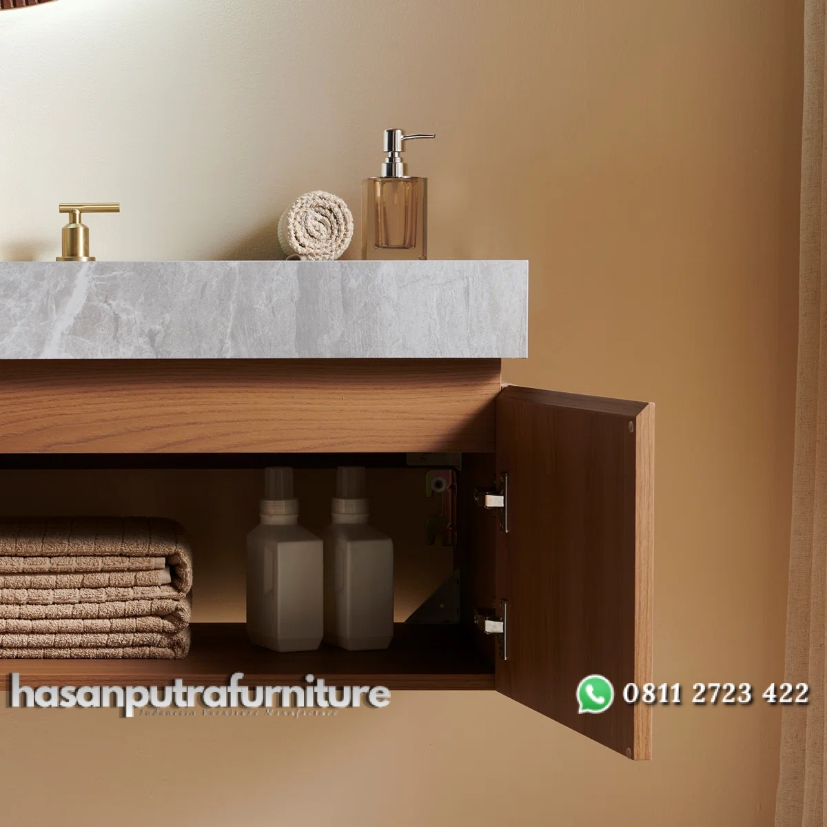 ATARO Wastafel Gantung Laci Minimalis Modern Kayu Jati Hasan Putra Furniture Jepara - Indonesia Furniture 4 ATARO Wastafel Gantung Laci Minimalis Modern Kayu Jati Hasan Putra Furniture Jepara - Indonesia Furniture - Gambar 4