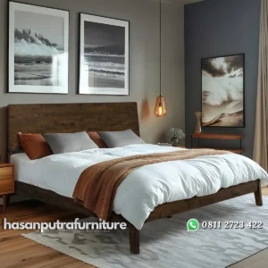 Acaria Tempat Tidur Kayu Jati Jepara Desain Minimalis Hasan Putra Furniture Jepara - Indonesia Furniture
