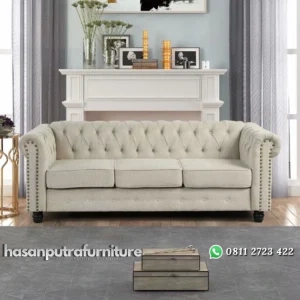 Adelina Sofa Tamu Chasterfield Desain Minimalis Modern Hasan Putra Furniture Jepara - Indonesia Furniture