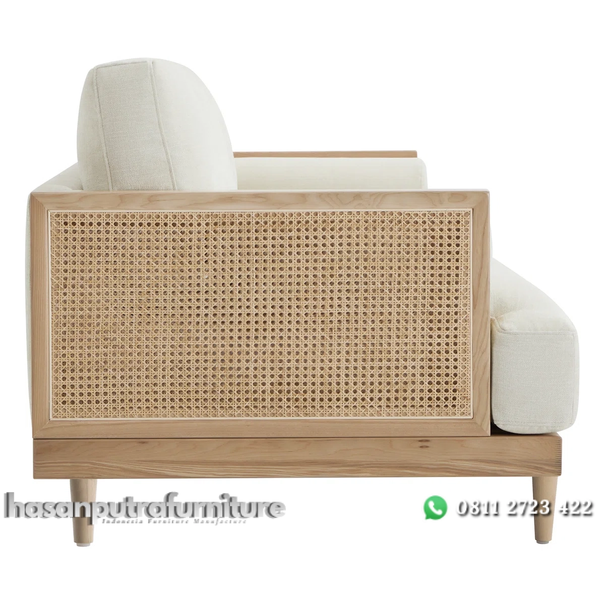Ahlea Sofa Tamu 2 Seater Rotan Kayu Jati Minimalis Modern Hasan Putra Furniture Jepara - Indonesia Furniture 3 Ahlea Sofa Tamu 2 Seater Rotan Kayu Jati Minimalis Modern Hasan Putra Furniture Jepara - Indonesia Furniture - Gambar 3