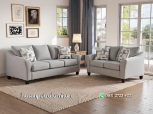 Ahner Poter Set Sofa Tamu Desain Minimalis Modern Hasan Putra Furniture Jepara - Indonesia Furniture