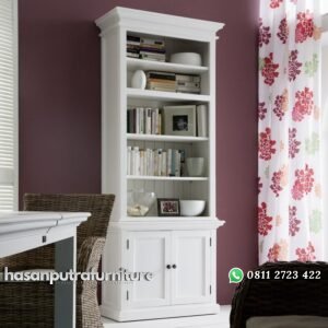 Almari Buku Pajangan Minimalis Hasan Putra Furniture Jepara - Indonesia Furniture
