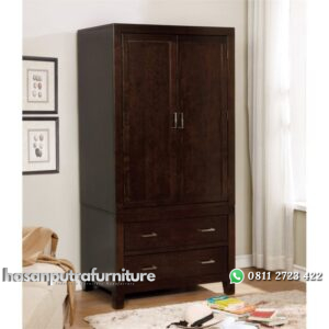 Almari Pakaian Dua Pintu Hasan Putra Furniture Jepara - Indonesia Furniture