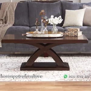 Almeta Meja Tamu Minimalis Modern Terbaru Kekinian Hasan Putra Furniture Jepara - Indonesia Furniture