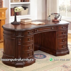 Meja Kantor Jati Model Terbaru Hasan Putra Furniture Jepara - Indonesia Furniture