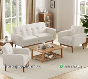 Analeah Set Sofa Tamu Desain Minimalis Modern Hasan Putra Furniture Jepara - Indonesia Furniture