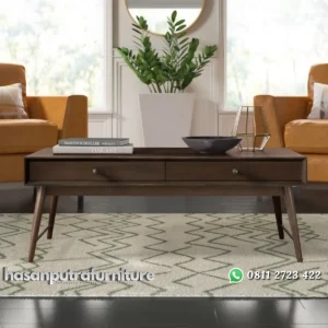 Andersen Meja Tamu Kayu Jati Kekinian Terbaru Hasan Putra Furniture Jepara - Indonesia Furniture