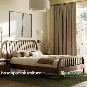 Anderson Tempat Tidur Melengkung Kayu Jati Jepara Hasan Putra Furniture Jepara - Indonesia Furniture