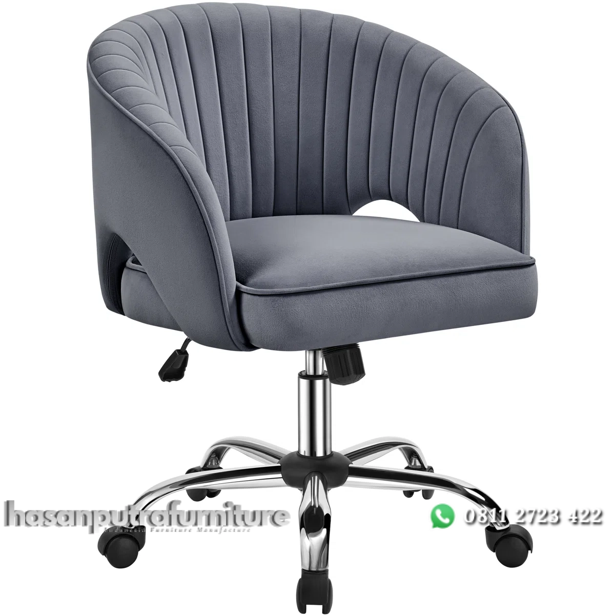 Arlo Kursi Kerja Kantor Minimalis Modern Kain Beludru Hasan Putra Furniture Jepara - Indonesia Furniture 2 Arlo Kursi Kerja Kantor Minimalis Modern Kain Beludru Hasan Putra Furniture Jepara - Indonesia Furniture - Gambar 2