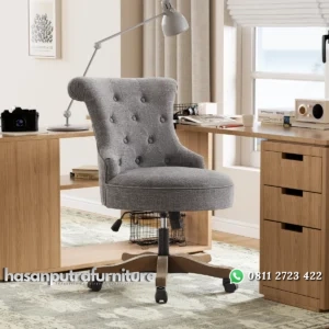 Asyra Kursi Staff Kantor Kain Canvas Desain Minimalis Hasan Putra Furniture Jepara - Indonesia Furniture