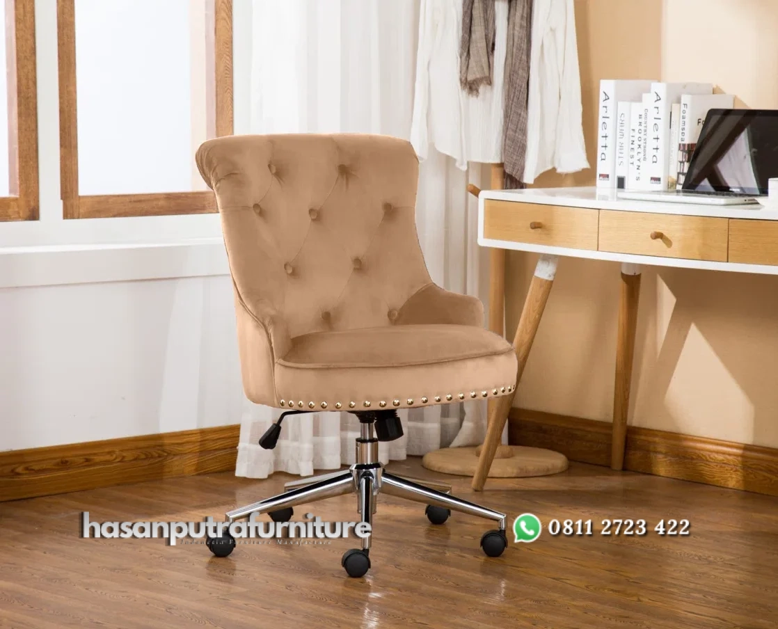 Augusta Kursi Kerja Kantor Kain Beludru Desain Scandinavian Hasan Putra Furniture Jepara - Indonesia Furniture 1 Augusta Kursi Kerja Kantor Kain Beludru Desain Scandinavian Hasan Putra Furniture Jepara - Indonesia Furniture