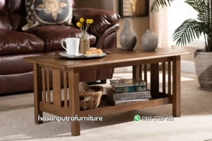 Axlin Meja Tamu Kayu Jati Model Minimalis Jepara Hasan Putra Furniture Jepara - Indonesia Furniture