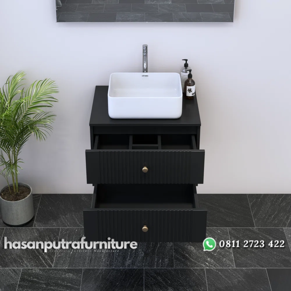 BORNEO Wastafel Kabinet Minimalis 2 Laci Cat Duco Hasan Putra Furniture Jepara - Indonesia Furniture 2 BORNEO Wastafel Kabinet Minimalis 2 Laci Cat Duco Hasan Putra Furniture Jepara - Indonesia Furniture - Gambar 2
