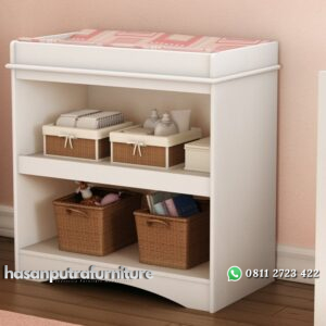 Baby Tafel Cat Duco Putih Minimalis Hasan Putra Furniture Jepara - Indonesia Furniture