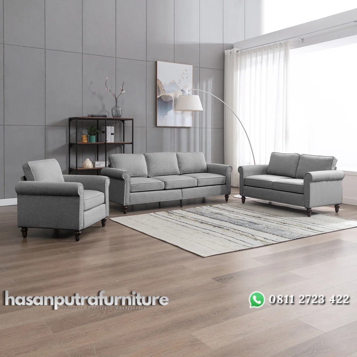 Barrel Set Sofa Tamu Scandinavian Minimalis Kain Canvas Hasan Putra Furniture Jepara - Indonesia Furniture 2 Barrel Set Sofa Tamu Scandinavian Minimalis Kain Canvas Hasan Putra Furniture Jepara - Indonesia Furniture - Gambar 2