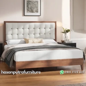 Behka Tempat Tidur Minimalis Headboard Jok Fabric Hasan Putra Furniture Jepara - Indonesia Furniture
