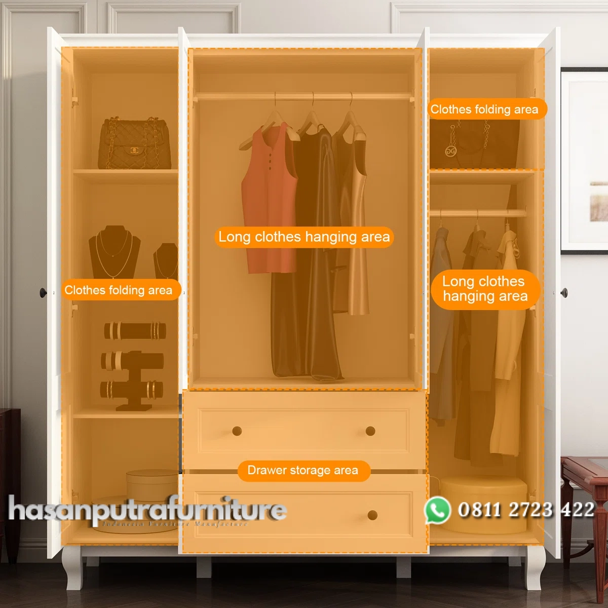Bhasinger Lemari Pakaian 4 Pintu Cat Duco Klasik Minimalis Hasan Putra Furniture Jepara - Indonesia Furniture 4 Bhasinger Lemari Pakaian 4 Pintu Cat Duco Klasik Minimalis Hasan Putra Furniture Jepara - Indonesia Furniture - Gambar 4