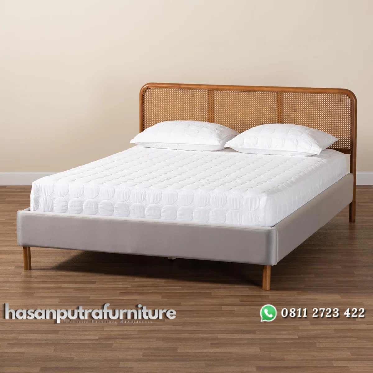 Breanva Tempat Tidur Rotan Jok Kain Minimalis Modern Hasan Putra Furniture Jepara - Indonesia Furniture 3 Breanva Tempat Tidur Rotan Jok Kain Minimalis Modern Hasan Putra Furniture Jepara - Indonesia Furniture - Gambar 3