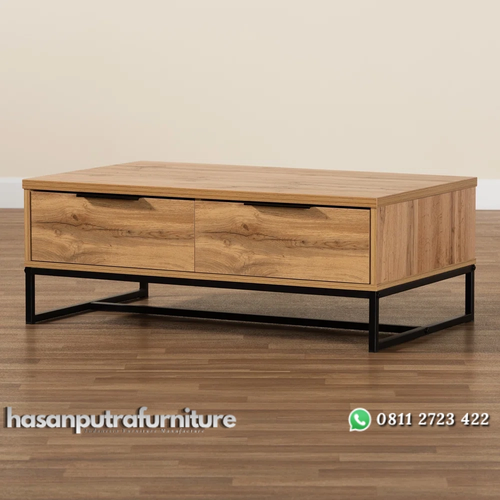 Brianche Meja Tamu Kayu Jati Kaki Besi Minimalis Modern Hasan Putra Furniture Jepara - Indonesia Furniture 2 Brianche Meja Tamu Kayu Jati Kaki Besi Minimalis Modern Hasan Putra Furniture Jepara - Indonesia Furniture - Gambar 2