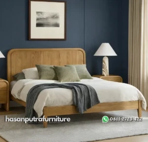 Brody Tempat Tidur Kayu Jati Minimalis Warna Bleaching Hasan Putra Furniture Jepara - Indonesia Furniture