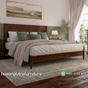 Bromyn Tempat Tidur Retro Kayu Jati Minimalis Terbaru Hasan Putra Furniture Jepara - Indonesia Furniture