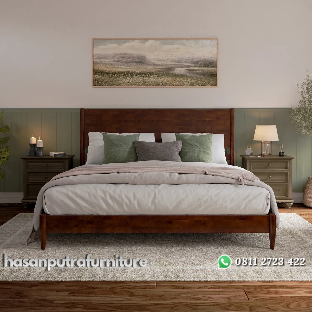 Bromyn Tempat Tidur Retro Kayu Jati Minimalis Terbaru Hasan Putra Furniture Jepara - Indonesia Furniture 2 Bromyn Tempat Tidur Retro Kayu Jati Minimalis Terbaru Hasan Putra Furniture Jepara - Indonesia Furniture - Gambar 2