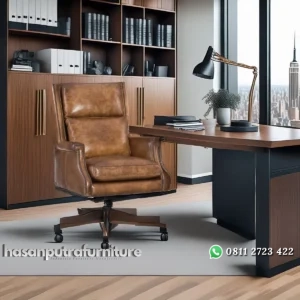 Brycen Kursi Kerja Kantor Executive Minimalis Modern Hasan Putra Furniture Jepara - Indonesia Furniture