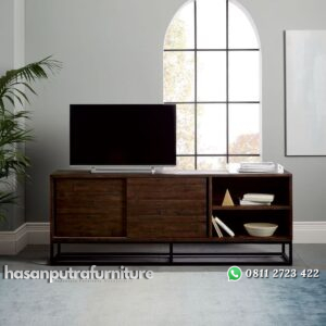 Bufet TV Rangka Besi Minimalis Hasan Putra Furniture Jepara - Indonesia Furniture
