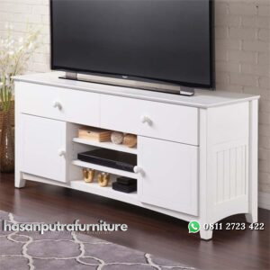 Bufet Tafel Cat Duco Putih Minimalis Hasan Putra Furniture Jepara - Indonesia Furniture