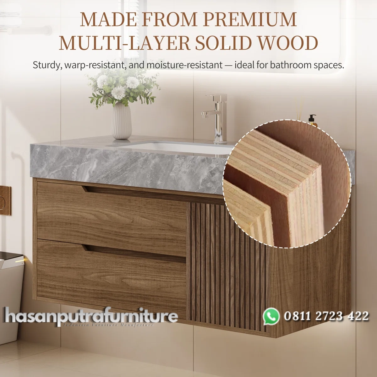 CLARRA Wastafel 2 Laci 1 Pintu Plywood Tacosheet Minimalis Hasan Putra Furniture Jepara - Indonesia Furniture 3 CLARRA Wastafel 2 Laci 1 Pintu Plywood Tacosheet Minimalis Hasan Putra Furniture Jepara - Indonesia Furniture - Gambar 3
