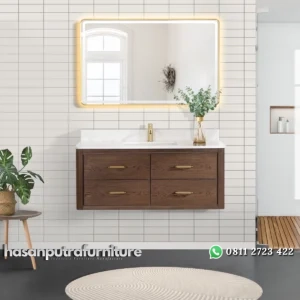 CRISTO Wastafel Kamar Mandi Kayu Jati Minimalis Modern Hasan Putra Furniture Jepara - Indonesia Furniture