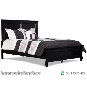 Cannora Tempat Tidur Cat Duco Warna Hitam Minimnalis Hasan Putra Furniture Jepara - Indonesia Furniture