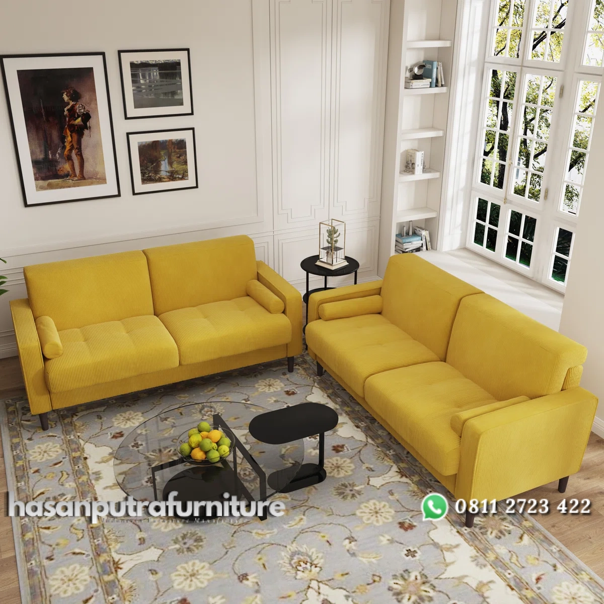 Carmen Set Sofa Tamu Minimalis Modern Kain Beludru Hasan Putra Furniture Jepara - Indonesia Furniture 2 Carmen Set Sofa Tamu Minimalis Modern Kain Beludru Hasan Putra Furniture Jepara - Indonesia Furniture - Gambar 2
