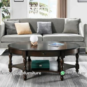 Charlton Meja Tamu Klasik Minimalis Modern Kayu Jati Hasan Putra Furniture Jepara - Indonesia Furniture