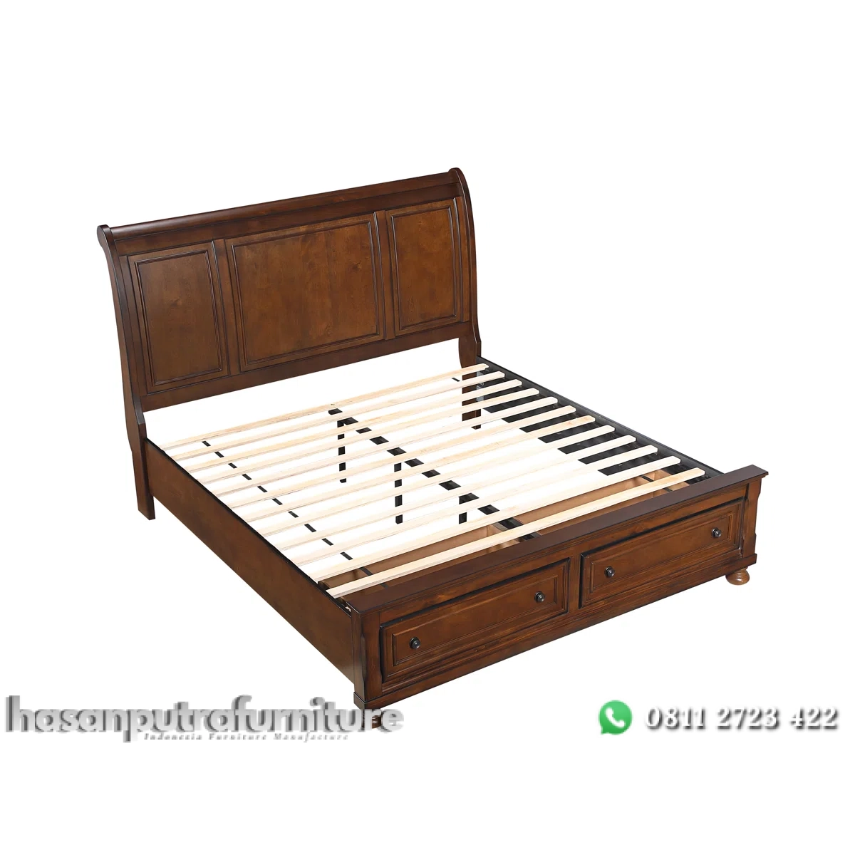 Charltony Tempat Tidur Laci Kayu Jati Desain Klasik Minimalis Hasan Putra Furniture Jepara - Indonesia Furniture 2 Charltony Tempat Tidur Laci Kayu Jati Desain Klasik Minimalis Hasan Putra Furniture Jepara - Indonesia Furniture - Gambar 2