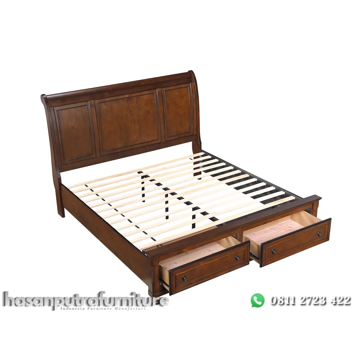 Charltony Tempat Tidur Laci Kayu Jati Desain Klasik Minimalis Hasan Putra Furniture Jepara - Indonesia Furniture 3 Charltony Tempat Tidur Laci Kayu Jati Desain Klasik Minimalis Hasan Putra Furniture Jepara - Indonesia Furniture - Gambar 3